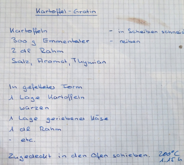 KARTOFFELGRATIN MAMMA